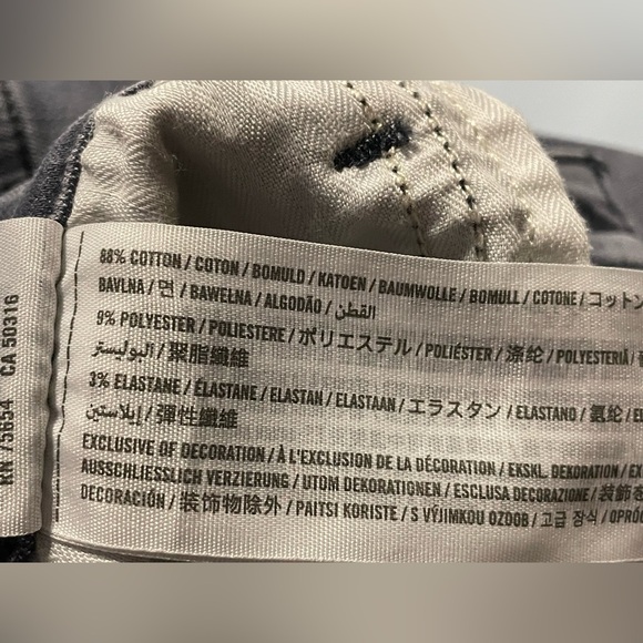 Abercrombie & Fitch Simone High Rise Ankle Jeans Gray Charcoal Size 29/8 - Picture 8 of 12